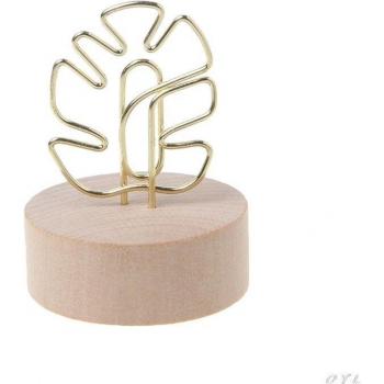 Round Wood Number Holder for Parties