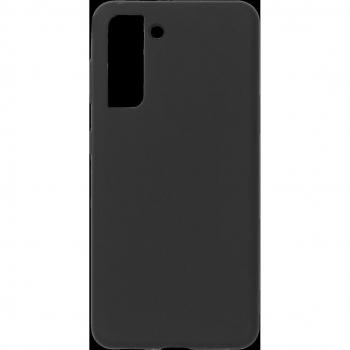 ESTUFF Silikon Case für Samsung Galaxy S21 5G, Hintere Abdeckung, Schwarz