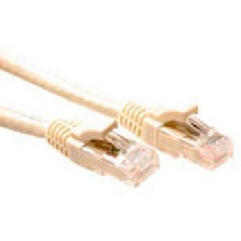 ACT Ivory 1 Meter U/UTP CAT6 Netzwerkkabel mit RJ45 Steckern