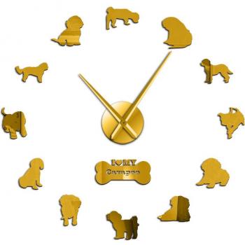 Cavapoo Dog Breed Decorative Wall Clock