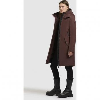 Charlyn5 Burgundy Winter Coat for Women by Khujo