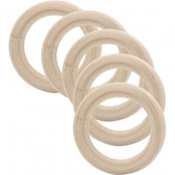 Natural Wooden Beads for Crafts