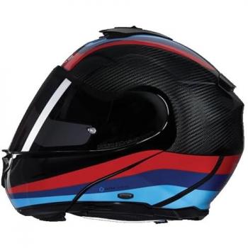 Nolan Casco Modular X-1005 Carbon Blue-Rojo-Azul Claro
