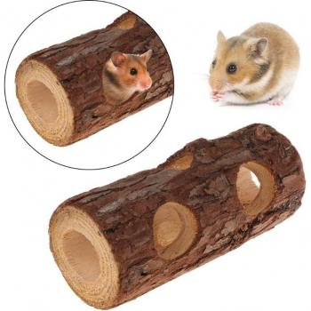 Jouet à mâcher en bois pour hamsters et cochons d'inde