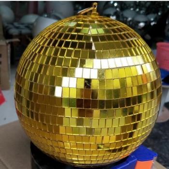 Mirror Ball 12cm Reflective Decorative Ball Gold