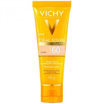 Protetor Solar Vichy Ideal Soleil Clarify FPS 60 40g Cor Clara