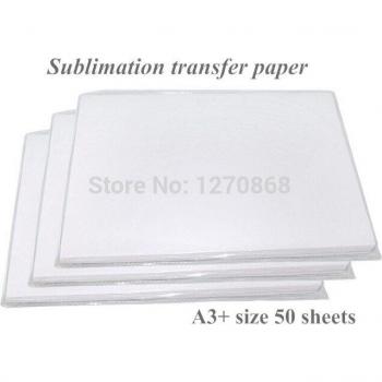 Pack de 50 feuilles de papier sublimation A3+ pour tissu polyester
