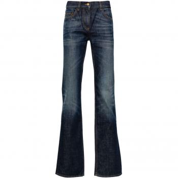 Palm Angels Women's Denim Jeans - Straight Leg - Blue - W25