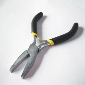 Pince à Extension de cheveux, tête droite avec dents