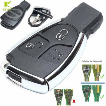 KEYECU 3 Button Remote Key Case for Mercedes-Benz CLS C E S