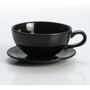 Vibrant Porcelain Cappuccino Latte Coffee Set - 250ml Cup and Saucer