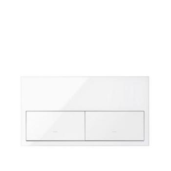 SIMON 100 - Kit frontal 2 elementos 2 teclas blanco brillo 10020201-130