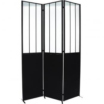 Paravento atelier in metallo e vetro h170cm créateur d'intérieur