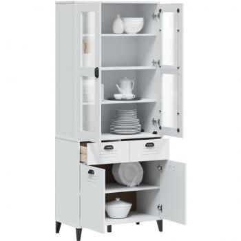 VidaXL Highboard VIKEN White 80x40x190 cm Solid Wood Pine