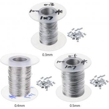 100m 304 Stainless Steel Soft Wire Rope with Ferrules