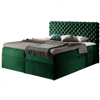MIRJAN24 Chesterfield Boxspringbett mit Kopfteil und Bettkästen