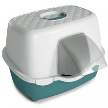 Maison de toilette extérieure - Stefanplast - Vert - 56 x 55 x 39 cm - Pour chat - Plastique