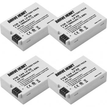 LP-E8 Battery for Canon EOS 550D, 600D, 650D, 700D, Kiss X4/X5/X6i/X7i, Rebel T2i/T3i/T4i/T5i