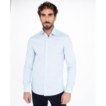 Calvin Klein Hemd Poplin K10K108229 Slim Fit 42 Herren Himmelblau