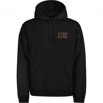 Felpa con cappuccio Nera Teschi Spine