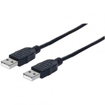 Cabo USB 2.0 A a A 1 m Negro