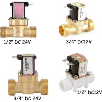 DC12V/24V G1/2 G3/4 Electric Inlet Solenoid Valve for Water Regulation