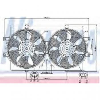 Motorkoeling ventilatorwiel Nissens 85388