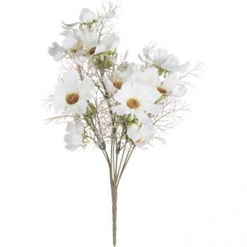HILL INTERIORS Cream Cosmos Floral Arrangement - Plastic - L17 x W22 x H36 cm