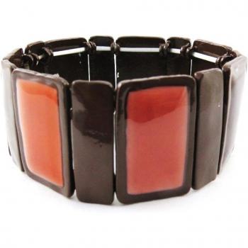 NOA J1966 Bracciale Design Marrone Arlequin