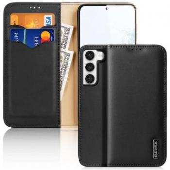 Dux Ducis Hivo Case For Samsung Galaxy S23+ Cover With Flap Wallet Stand RFID Blocking Black