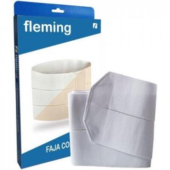 Faja Elástica Velcro Talla Única Blanca 2uds