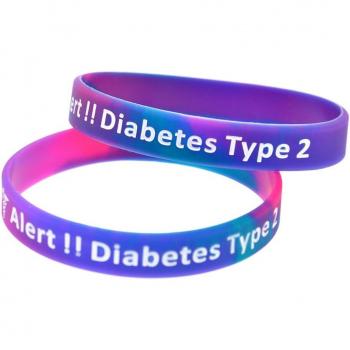 Silicone Flex OBH Pulsera Emergencia Diabetes 50 Uds