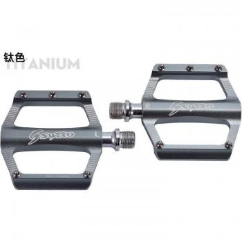 Aluminum Alloy Flat Pedals for Mountain and Road Bikes with Sealed Bearings