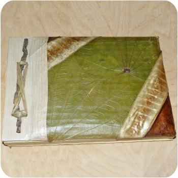 Naturfarbenes Erinnerungsnotizbuch – handgefertigt, 12 × 17 cm