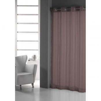 Llartextil Cortina Eden Nova Chocolate - Poliéster - Ojales Metálicos