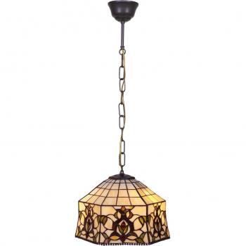 Luz Colgante Tiffany Marfil