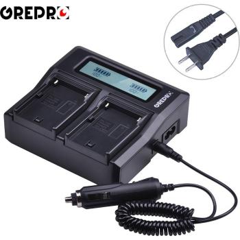Dual Rapid LCD Cargador NP-FZ100 para Sony ILCE-9 y R III