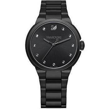 Swarovski Ladies' City Black Watch with Black Stainless Steel Band - 5181626