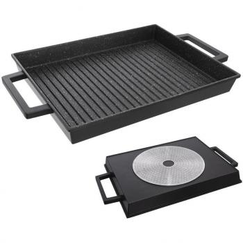 GRANDE Granit-Grillplatte für BBQ 43x26 cm