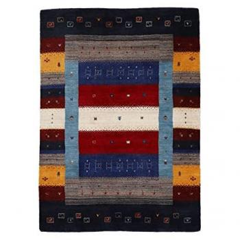 Wollteppich CARPETFINE Gabbeh Don Teppiche Gr. B: 160 cm 1 St., 15 mm, L: 230 cm, bunt (multi) reine Wolle, sehr weicher Flor, Wohnzimmer