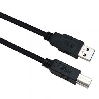 USB 3.0 Anschlusskabel Helos 1 m schwarz (A/B) – 5 Gbps