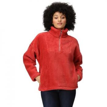 Veste Polaire Femme Zeeke Fluffy Rouge Taille 12