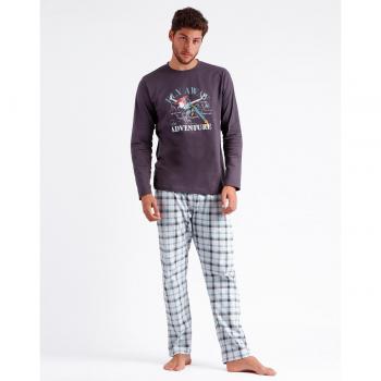 Pijama Largo Hombre Disney Peter Pan Gris