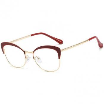 Retro Cat Eye Glasses Frame with Spring Hinge for Women - Myopia Glasses HF95638