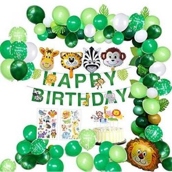 Décor Safari – Ballons Feuilles de Palmier pour Garçon
