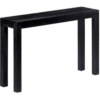 Tavolo Consolle in Legno di Mango Nero 118x30x76 cm