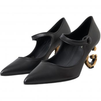 Dolce & Gabbana Pumps - Black Leather - Size 8 US