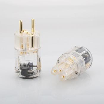 Rallonge HIFI transparente avec connecteurs IEC