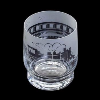Railway Rocket Glass Tumbler – Custom Message Edition