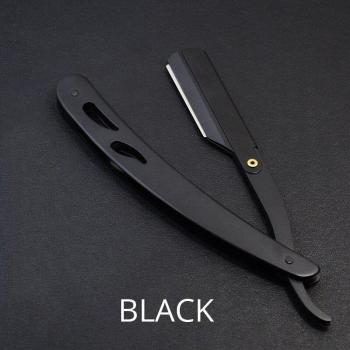 Foldable Straight Razor 420 Stainless Steel for Beard and Eyebrow Shaping